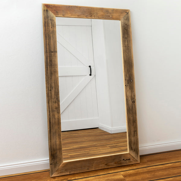 Spiegel 115 x 55 cm aus Großkistenholz